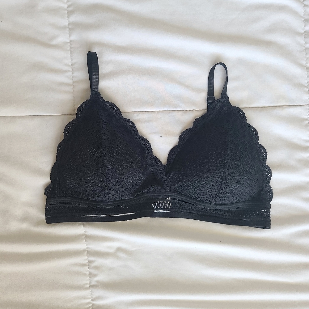 Black Lace Bra